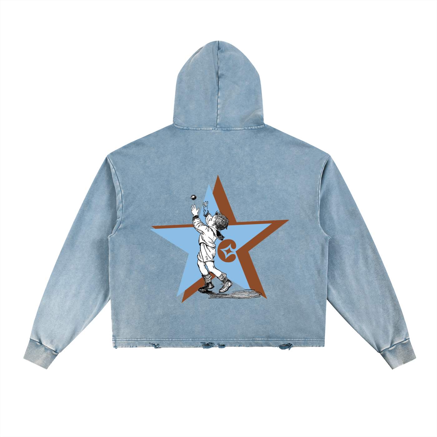 Blue Star Boy Hoodie